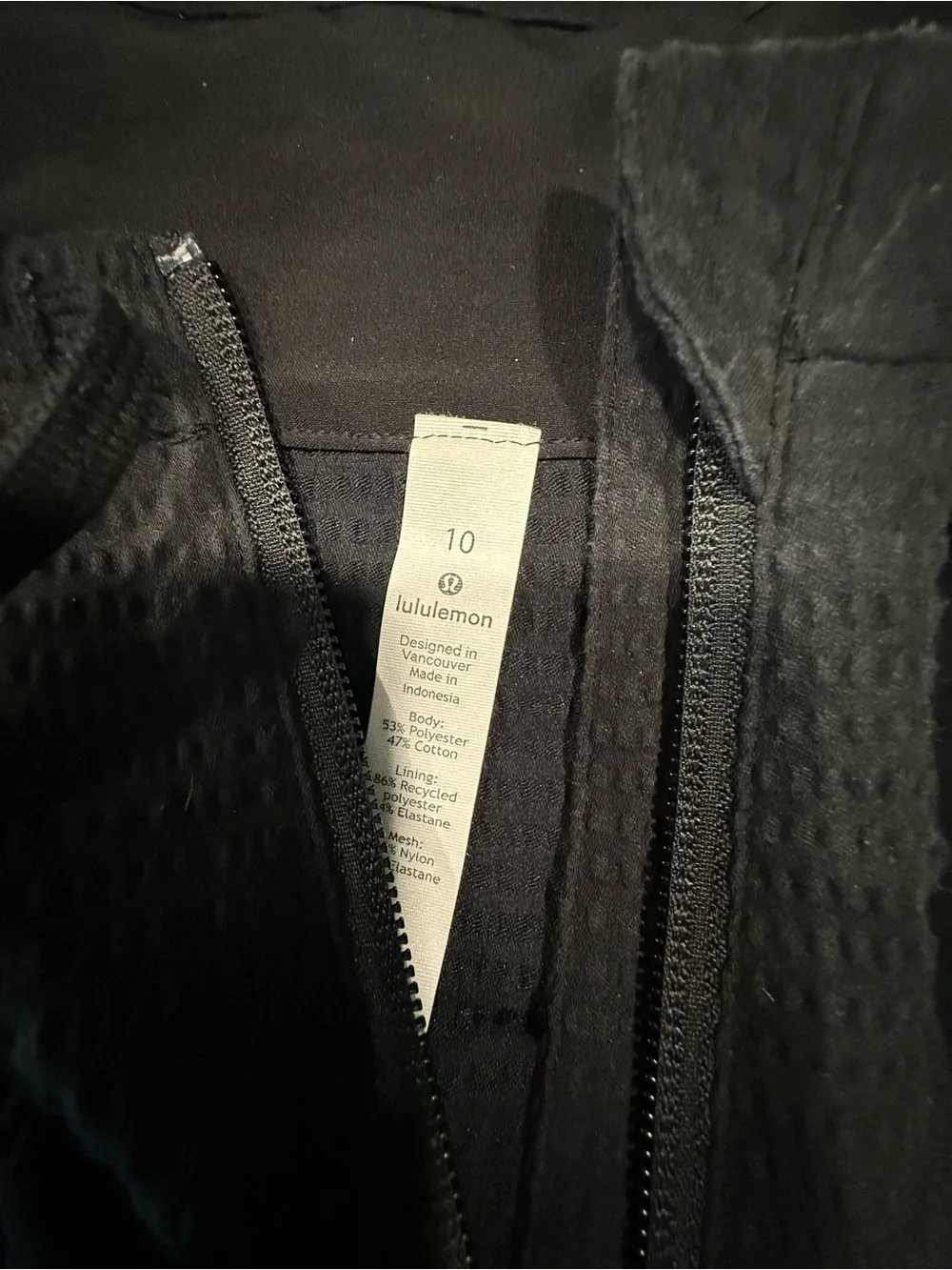 lululemon athletica Black Quarter-Zip Windbreaker